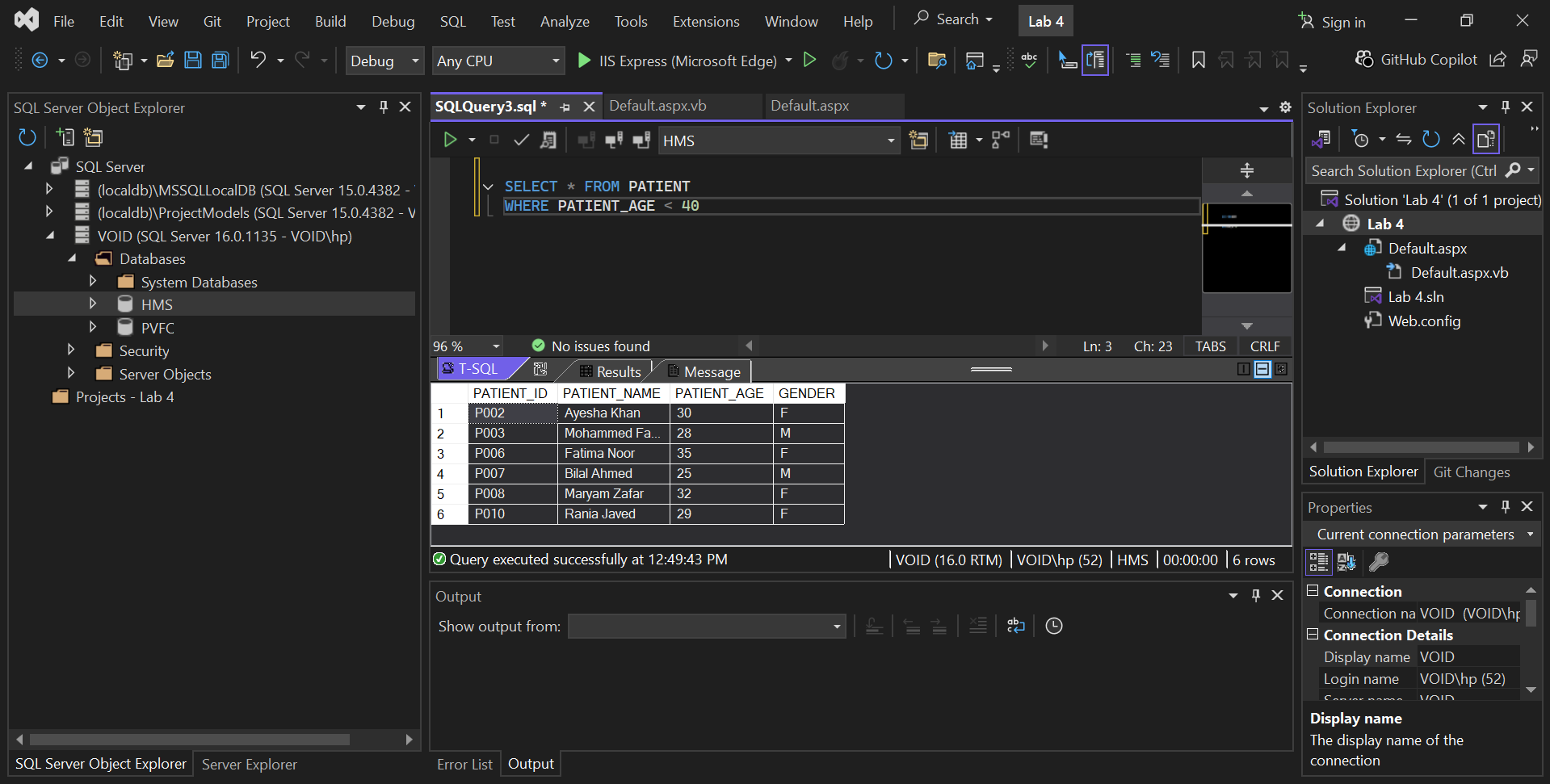 Output Screenshot 2